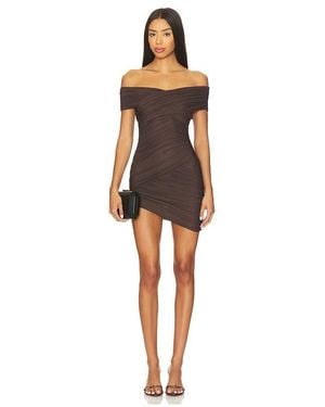 SER.O.YA Deniz Mesh Mini Dress - Black