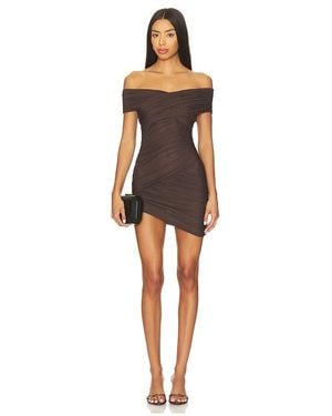 SER.O.YA Deniz Mesh Mini Dress - Black