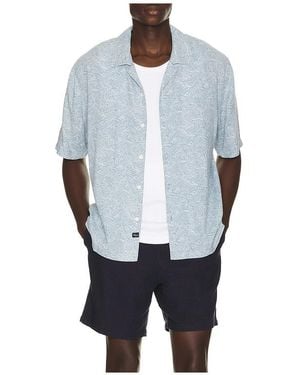 Rails Cash Short Sleeve Shirt - Blue