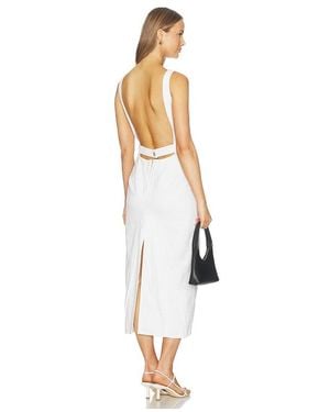 Et Ochs Farley Denim Midi Dress - White