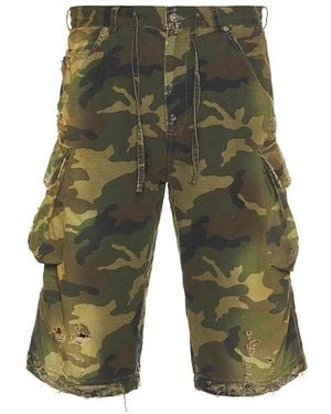 424 Bermuda Camo Shorts - Green