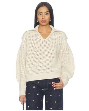 Ulla Johnson Lila Wool Knit Pullover - Natural