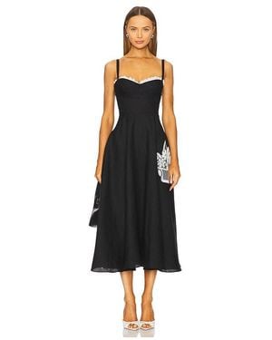 Alejandra Alonso Rojas Bustier Maxi Dress - Black