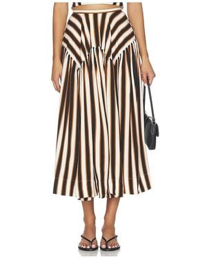 Amanda Uprichard Spencer Midi Skirt - White