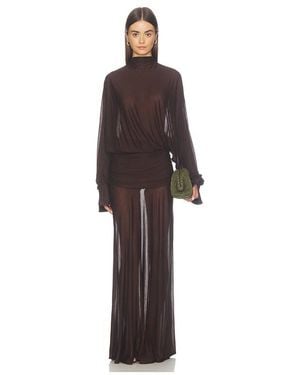SER.O.YA Swan Maxi Dress - Brown