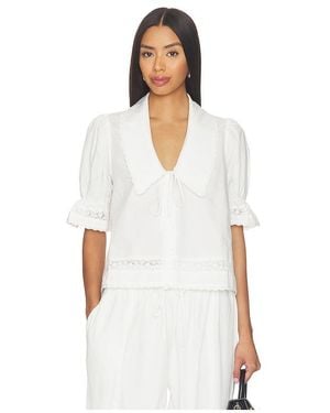 ROAME. Maisie Tie Shirt - White