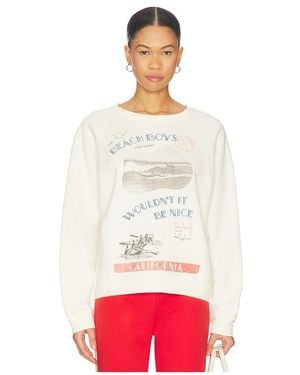 Daydreamer The Beach Boys Wouldn'T It Be Nice Vintage Raglan Sweatshirt - Red