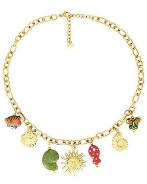 BRACHA Key Lago Charm Necklace - Multicolour