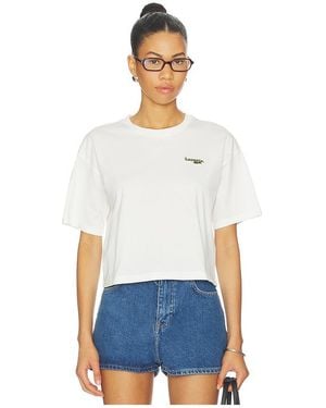 Lacoste Relaxed Fit Jersey Tee - Weiß