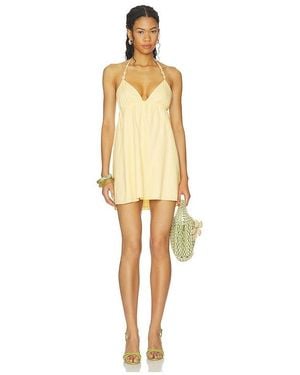 MORE TO COME Tarla Mini Babydoll Dress - Natural