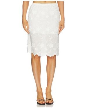 THE GARMENT Fleur Slip Skirt - White