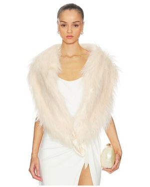 LoveShackFancy Charla Stole - White