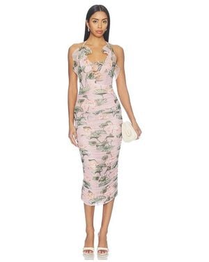 PATBO Lotus Midi Dress - White