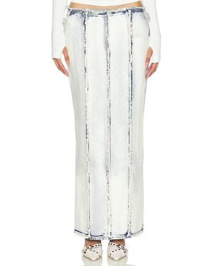 h:ours Letitia Maxi Skirt - White