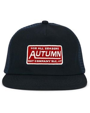 Autumn Headwear Trucker Cap Strapback Cap - Black