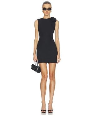 ROTATE BIRGER CHRISTENSEN Flower Mini Dress - Black