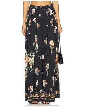 CAMILLA Corset Waist Wide Leg Pant - Black