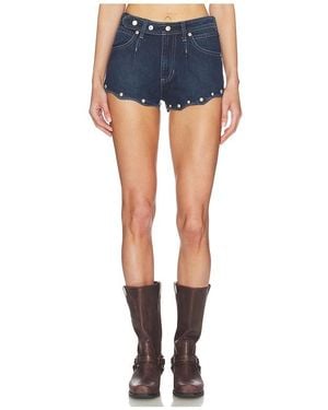 Free People X We The Free Late Night Stud Short - Blue
