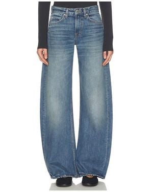 GRLFRND Rory Short Rise Baggy - Blue