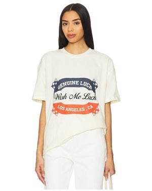 Wish Me Luck Genuine Luck Tee - White