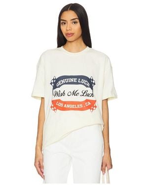 Wish Me Luck Genuine Luck Tee - White