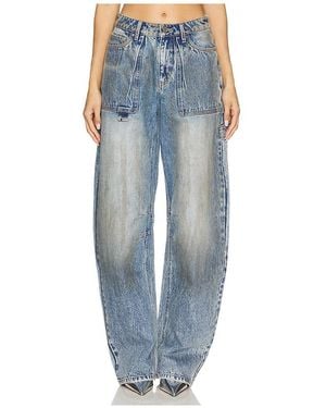 AFRM Rhett Carpenter Barrel Jeans - Blue