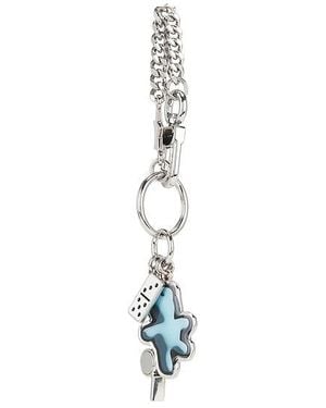 Marc Jacobs Taschenanhänger The Sticker - Blau