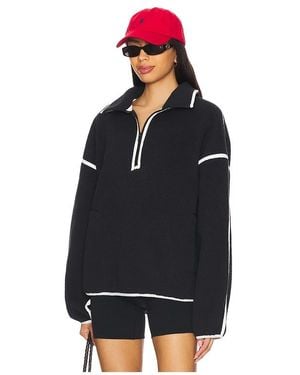 WellBeing + BeingWell Morena Fleece Half Zip - Black