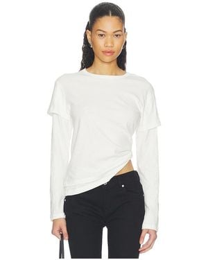 EB DENIM Rory Layered Long Sleeve - White