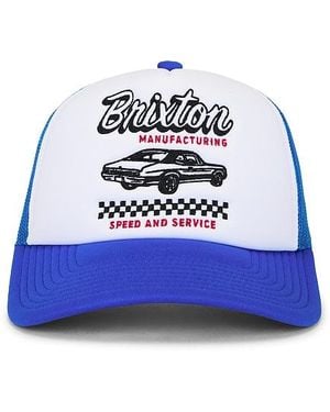 Brixton Speed And Service Netplus Trucker Hat - Blue