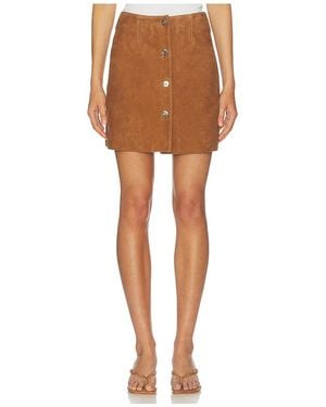 ALIGNE Clemmie Suede Skirt - Brown