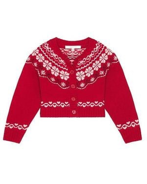 LoveShackFancy Cárdigan Wrenna En Color Rojo Talla (También En 5, 6)