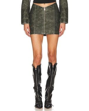 superdown Lupita Faux Leather Skirt - Black