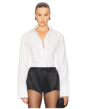 Courtney Zheng Emile Bodysuit Shirt - White