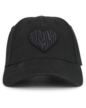 AllSaints Heart Patch Baseball Cap - Black