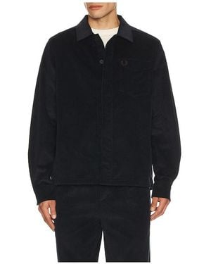 Fred Perry Corduroy Overshirt - Blue