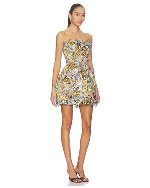 Bronx and Banco Chloe Strapless Mini Dress in Natural | Lyst