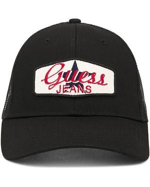 Guess Patched Trucker Hat - Black
