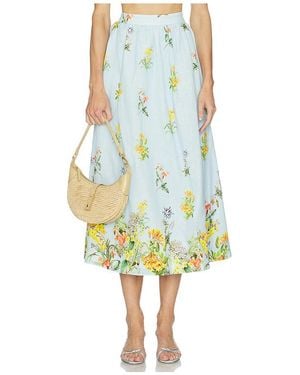 Hemant & Nandita Rock Skirt - Blau
