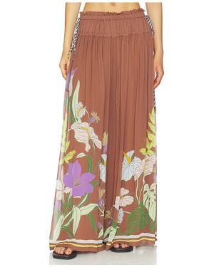 ALÉMAIS Alfie Ruched Pant - Brown