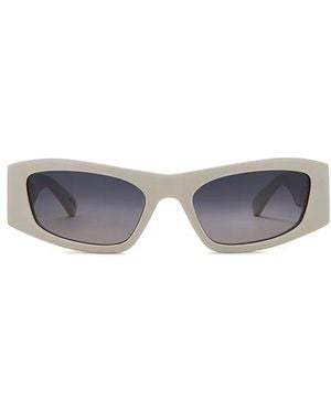 Balenciaga Rectangular Sunglasses - White