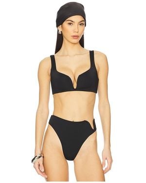 RIOT SWIM Bri Bikini Top - Black
