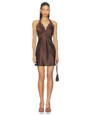SNDY'S Tonya 2.0 Mini Dress - Brown