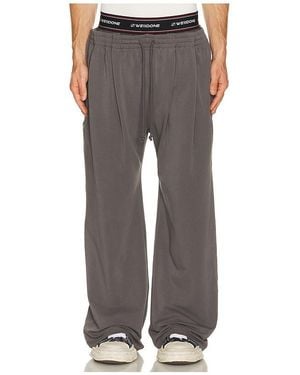 we11done Layered Tucked Joggers - Grey