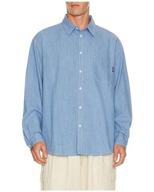 KAPPY DESIGN Relaxed Chambray Shirt - Blue