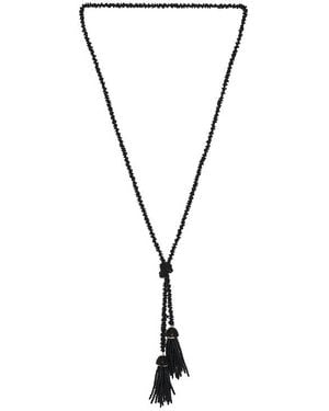 Heaven Mayhem Collar Lariat Ocelot En Color Negro Talla