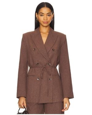 Elodie the Label Blazer Mit Leinenanteil Dion - Braun
