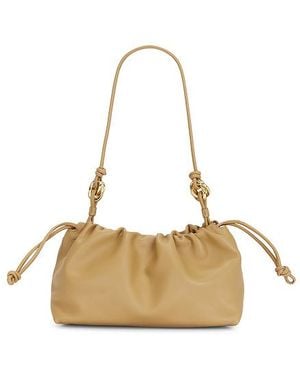 Loeffler Randall SAC FORME DUMPLING KIRI en Tan. - Blanc