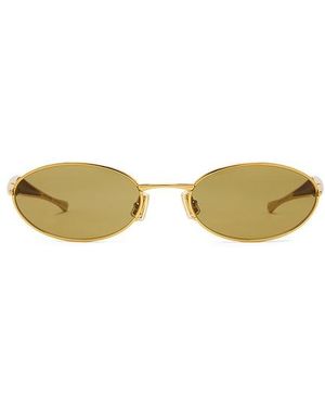 Bottega Veneta Sardine Sunglasses - Yellow