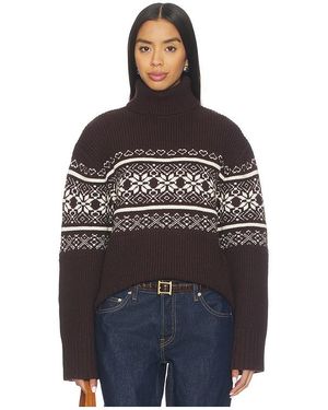 Lovers + Friends Chesca Fair Isle Turtle Neck Jumper - Black